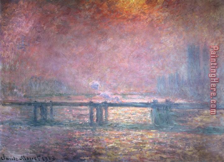 Claude Monet The Thames at Charing Cross
